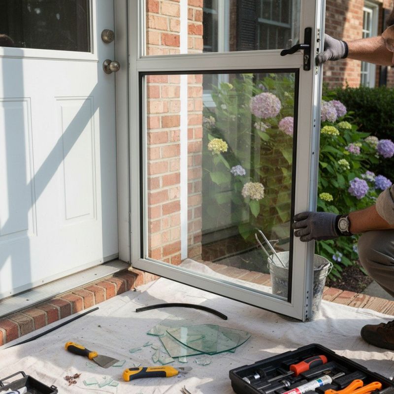 Storm Door Repair detail